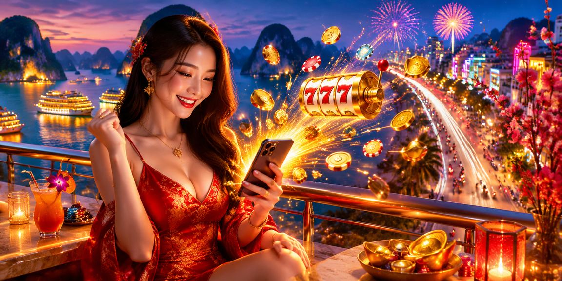 Máy slot neon vịnh Hạ Long